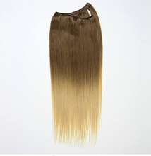 Cargar imagen en el visor de la galería, Brown to Blonde Ombre Hand Tied Weft Hair Extensions T4/24
