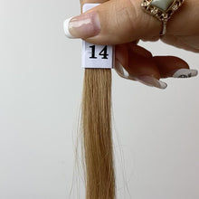 Cargar y reproducir el video en el visor de la galería, Medium Dirty Blonde Nano Bead Hair Extensions #14
